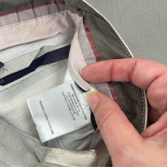 Stella McCartney Metallic Silver Grey Coated Low Straight Leg Jeans NWT - Picture 9 of 10